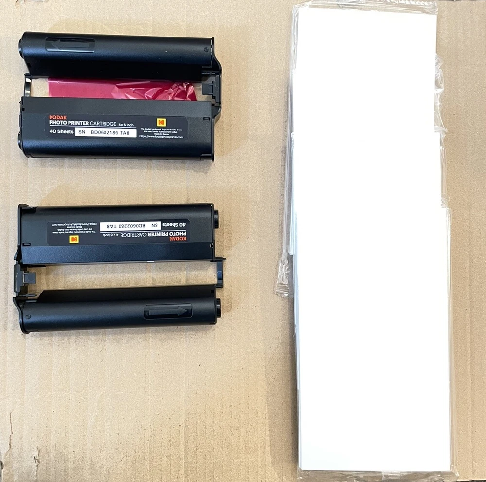 Kodak Photo Printer Paper  Cartridge 80 Sheets 100 x 148 mm Post Card PHC-80