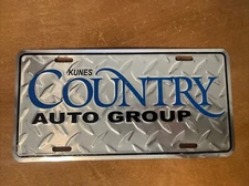 Kunes Country Auto Group License Plate Booster Aluminum