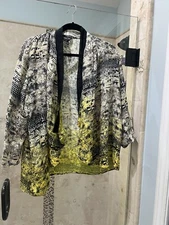 CITRON SILK JACKET Cascade Open Multi  Extra LARGE Xl