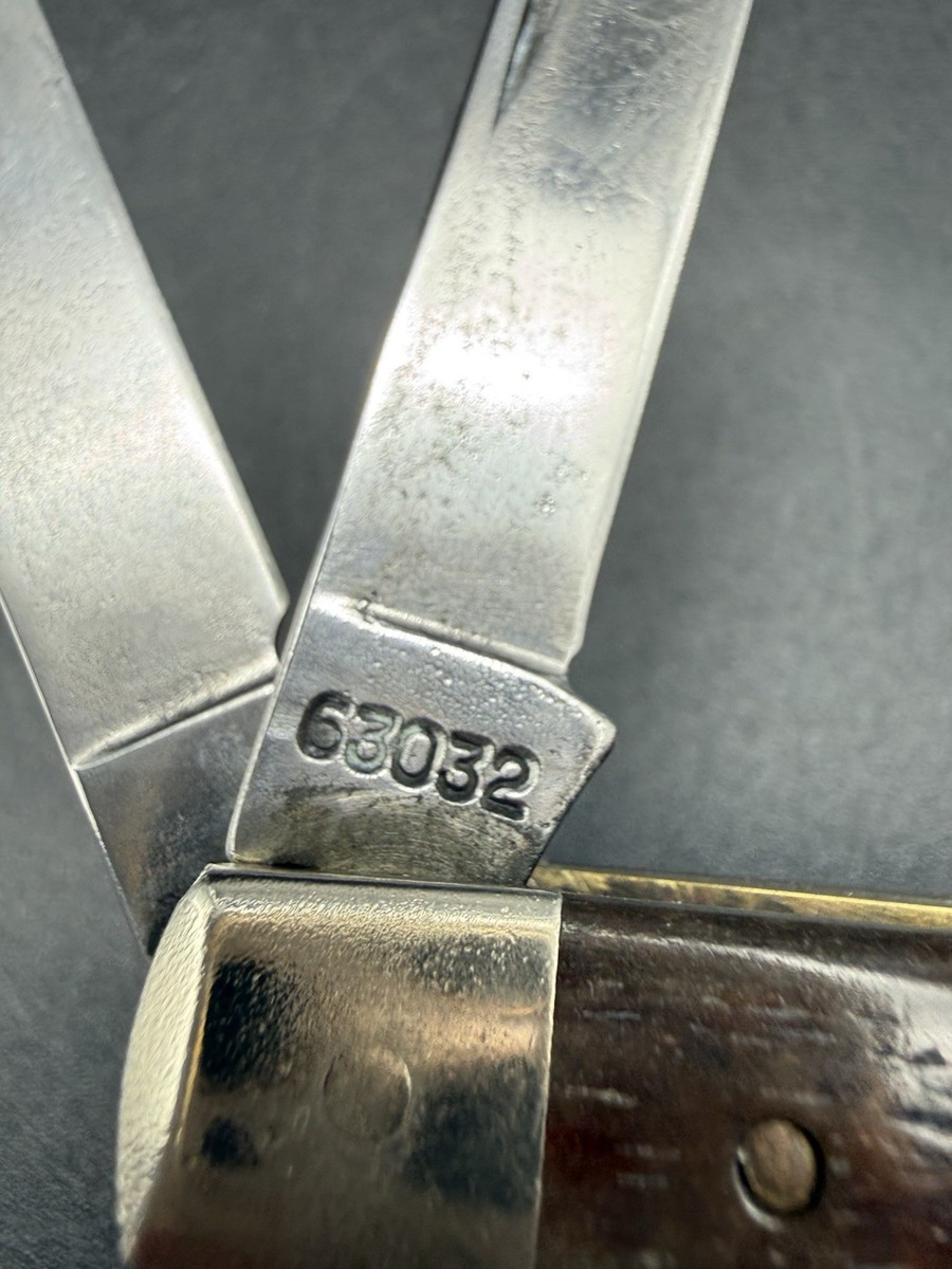 希少 デッドストック 90年代  SAFETY ARIZONA 1990's Case XX USA 6 Dot 63032 3 Blade Stockman Pocket Knife Good