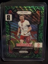 Robert Lewandowski 2026 Panini Prizm Monopoly FIFA World Cup #53 Green Wave