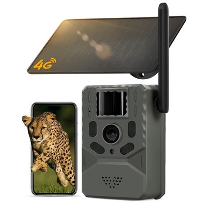 Cellular Trail Camera 4G Unlimited Data Plan Built-in SIM Card 2K Live Feed G...