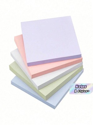 Zufällige Packung mit 5 Pastell 3x3 Haftnotizen - selbstklebende Notizblöcke - UK