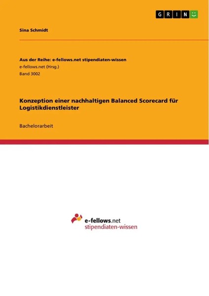 Konzeption Einer Nachhaltigen Balanced Scorecard FüR Logistikdienstleister Buch-image