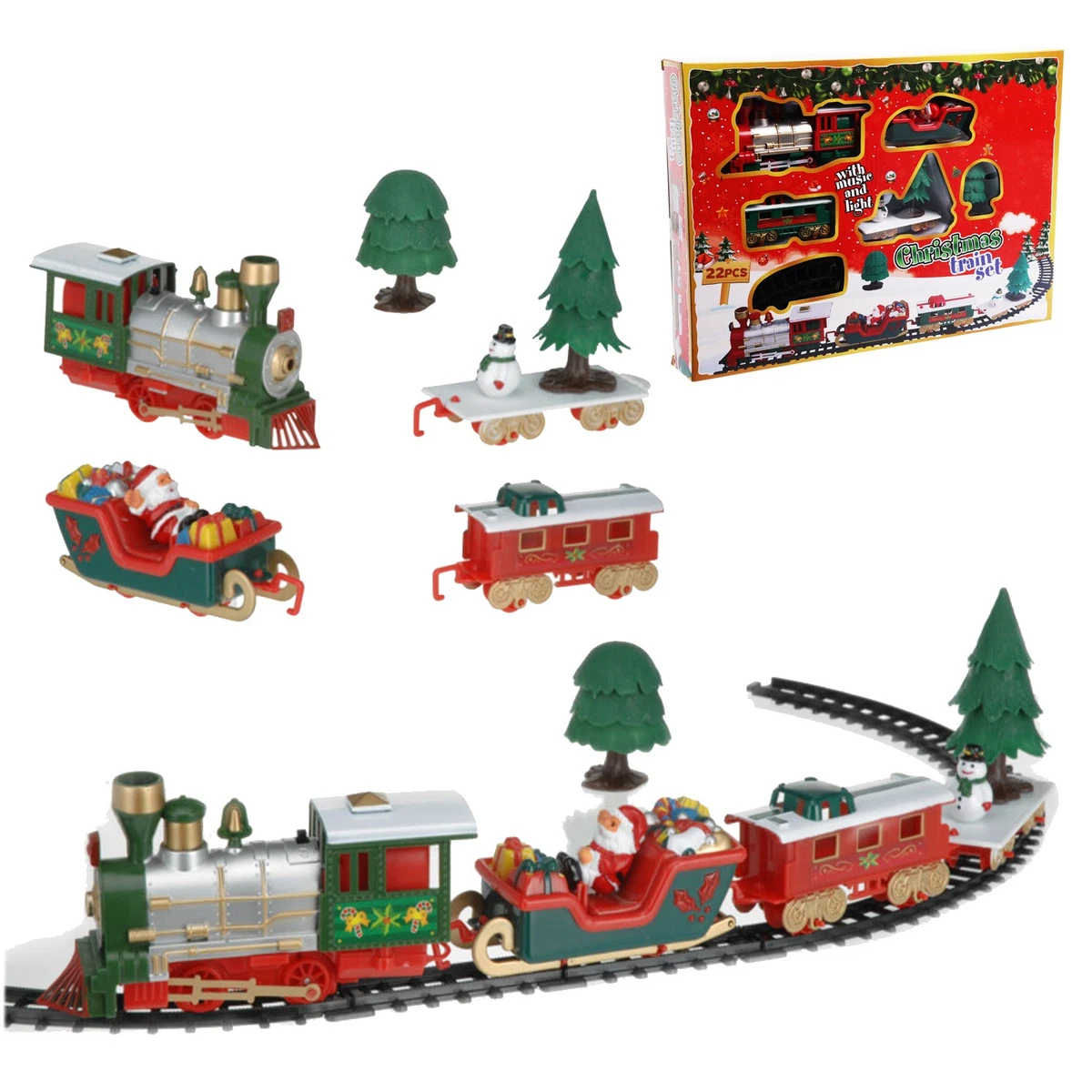 Décorations De Sapin De Noël Locomotive Noël Métal H7.5cm