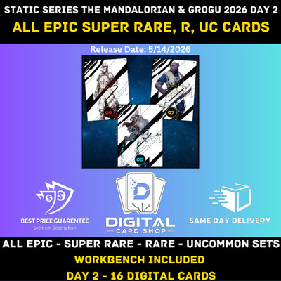 Topps Star Wars Card Trader 2026 Static Series Mandalorian & Grogu Day 2 Set 16