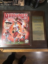 Patrick MAHOMES SUPER BOWL MVP PLAQUE.  NFL LICENSE NUMBER INTACT