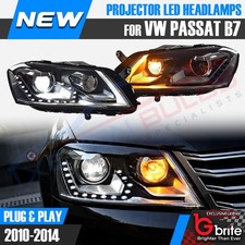 VW PASSAT DRL BI XENON LED DAYTIME RUNNING HEADLIGHTS 3C B7 2010 - 2014 UK LAMPS