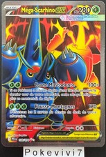 Carte Pokemon MEGA-SCARHINO 108/094 EX Full Art FA ME02 PFL FR NEUF
