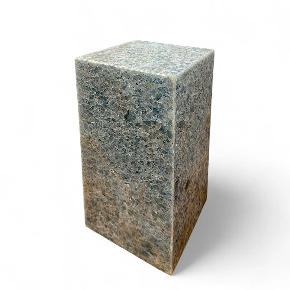 Lámpara Ónix Azul Diseño Interior Piedra Natural Arte Hogar H 45Cm Foto 4 de 4