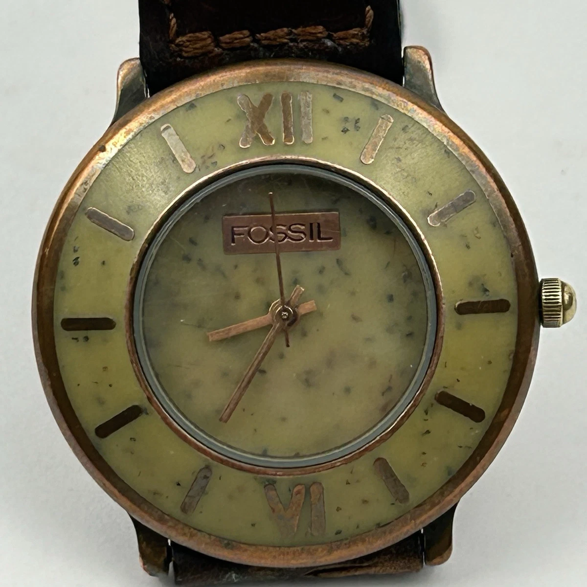RARE 1995 SEA SHELLS FOSSIL WATCH BW-6709 1993 SHATTERED ABALONE FOSSIL WATCH HE-3367 main image 3