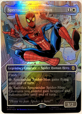 MTG Spectacular Spider-Man (Borderless Foil) Marvel's Spider-Man