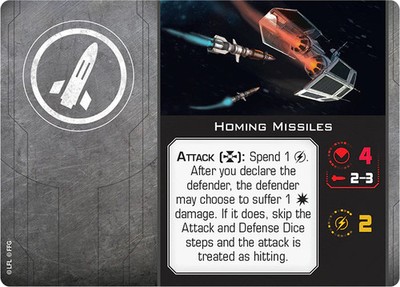 Homing Missiles Upgrade X-Wing Miniatures