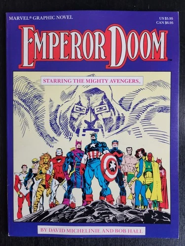 MARVEL GRAPHIC NOVEL EMPEROR DOOM THE AVENGERS 1st PRINT MARVEL 1987 FN/VF