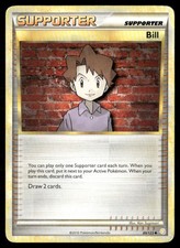 Bill 89/123 Uncommon HeartGold & SoulSilver Pokemon Damaged