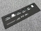 JDM Matte Black Symmetrical AWD Rear Trunk Emblem Badge WRX BRZ Forester Outback