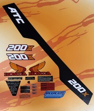 Honda 1984 ATC200X Complete Decal Kit OEM Fen...