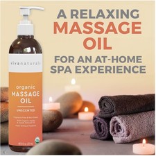 Certified Organic Unscented Massage Oil - 8 fl oz Therapy