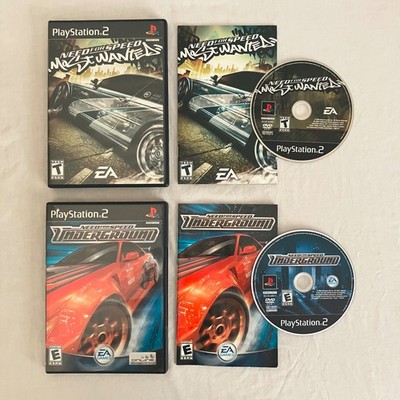 PS2 PlayStation 2 Need for Speed Most Wanted / Underground BLACK LABEL CIB pics!