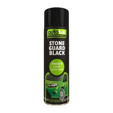 Black Stone Chip Spray Paint 500ml Underbody Guard Protects Car, Aerosol Autotek