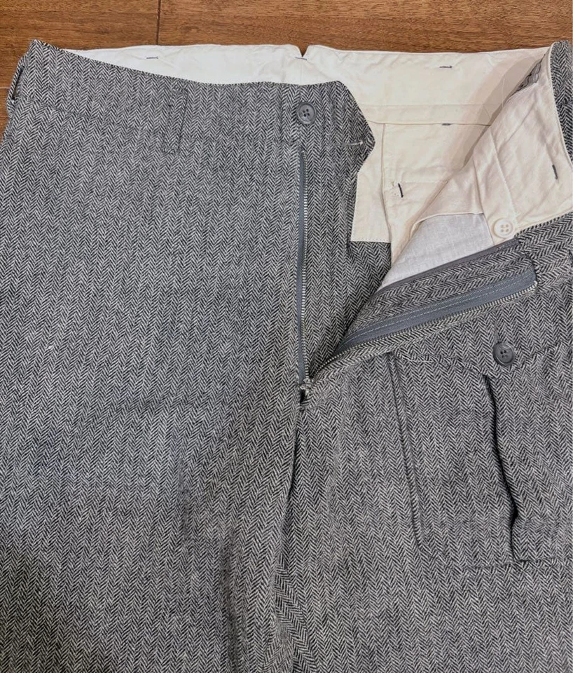 Engineered Garments Wool Herringbone Wide Pants Gray 34 Used JAPAN - Image 2 of 4