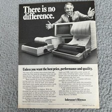 Inforunners Riteman Computer Printer Retro Tech Vintage Advertising Print Ad '83