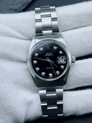 Rolex Oyster Precision Ref. 6694 Zifferblatt schwarz Glitzer - Garantie - generalüberholt