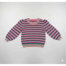 Lilly Pulitzer Marceletta Sweater in Berry Soiree Carnival Stripe Sz M Cozy