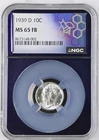 1939 D Mercury Dime NGC MS-65 FB | Purple Core
