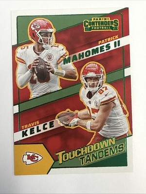2022 Panini Contenders - Touchdown Tandems Patrick Mahomes II, Travis Kelce...