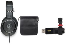 Audio Technica ATH-M30X Professional Studio Monitor Headphones CAD Recording Mic