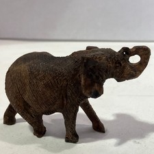Vintage Hand-carved Ironwood African Elephant Figurine NY8005