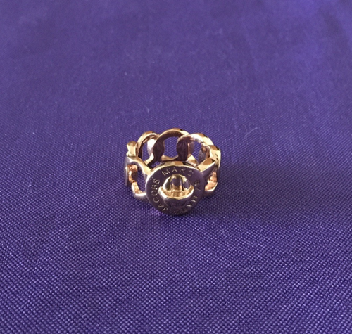 Marc By Marc Jacobs Rose Gold Katie Turnlock Ring Size 7.75 - Picture 7 of 11