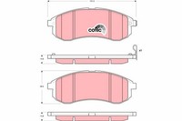 Bremsbelagsatz FÜR Mitsubishi L200 (K7 T, K6 T, K5 T) - Trw GDB3380