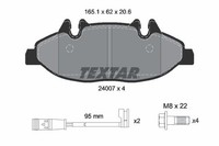 Textar Bremsbelagsatz, Scheibenbremse 2400701 FüR MERCEDES-BENZ