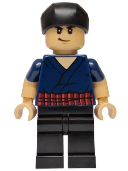 LEGO® Minifig op019 - Roronoa Zoro - Dark Blue Shirt aus SET 75640 One Piece