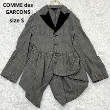 Comme Des Garcons Deformed Asymmetric Wool Jacket Check Women's Japan Size S