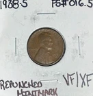 1938-S LINCOLN WHEAT CENT ~ VF/XF REPUNCHED MINT MARK ~NICE COIN~