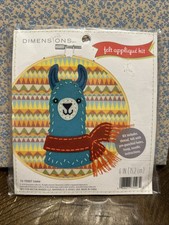 Dimensions Felt Applique Embroidery Llama Kit 6" Hoop DIY Craft Gift New Sealed