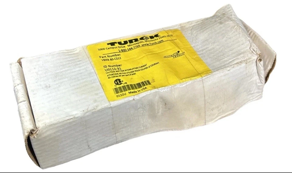 Turck VBKB 80-CS12 I/O Port Terminal U0112-31 Distribution Box Bus Connector 8 - Image 2 of 4