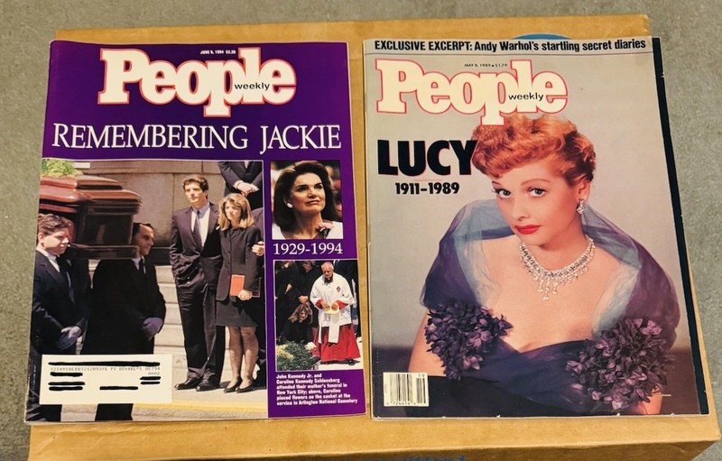 Remembering Jackie and Lucy  Vintage People Magazine 1989/1994 