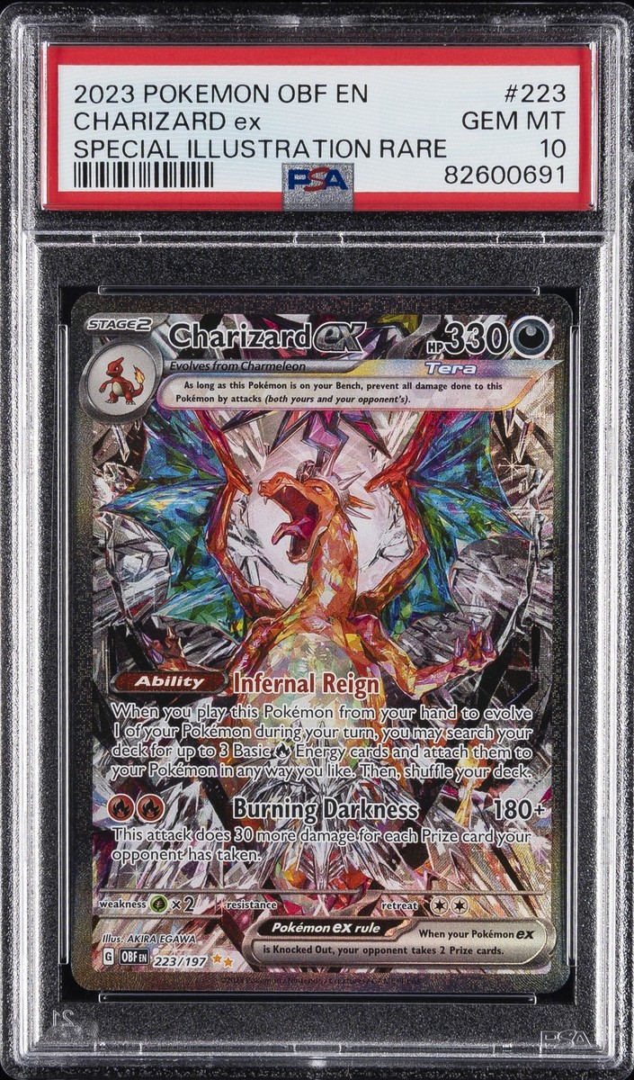2023 POKEMON OBF EN-OBSIDIAN FLAMES #223 CHARIZARD EX PSA 10 | eBay