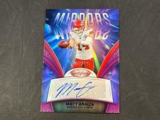 2025 PANINI CERTIFIED MATT ARAIZA MS-TAR MIRROR SIGNATURES PURPLE AUTO 71/125
