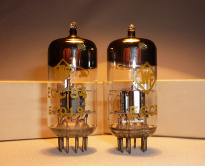 2pcs. ECC84 RFT Double triode NEW ~ 6CW7, 6L16