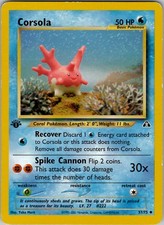 Corsola Neo Discovery 37/75 1st Edition NM on eBay