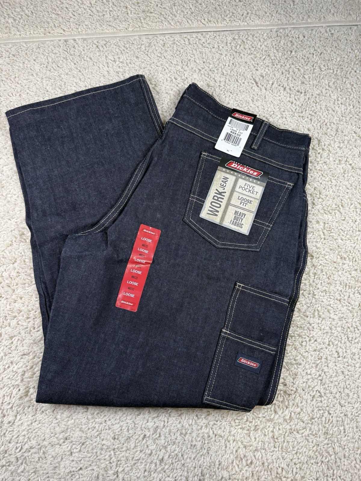 's Dickies Loose Fit Work Jeans Size 40x32