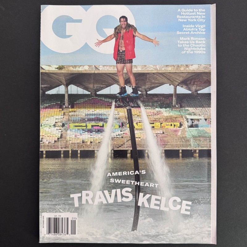 GQ MAGAZINE September 2025 TRAVIS KELCE Mark Ronson Virgil Abloh NYC RESTAURANTS