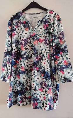 Green Cotton (v.Peter Hahn) Damen Tunika Bluse Gr.40 100%Baumwolle