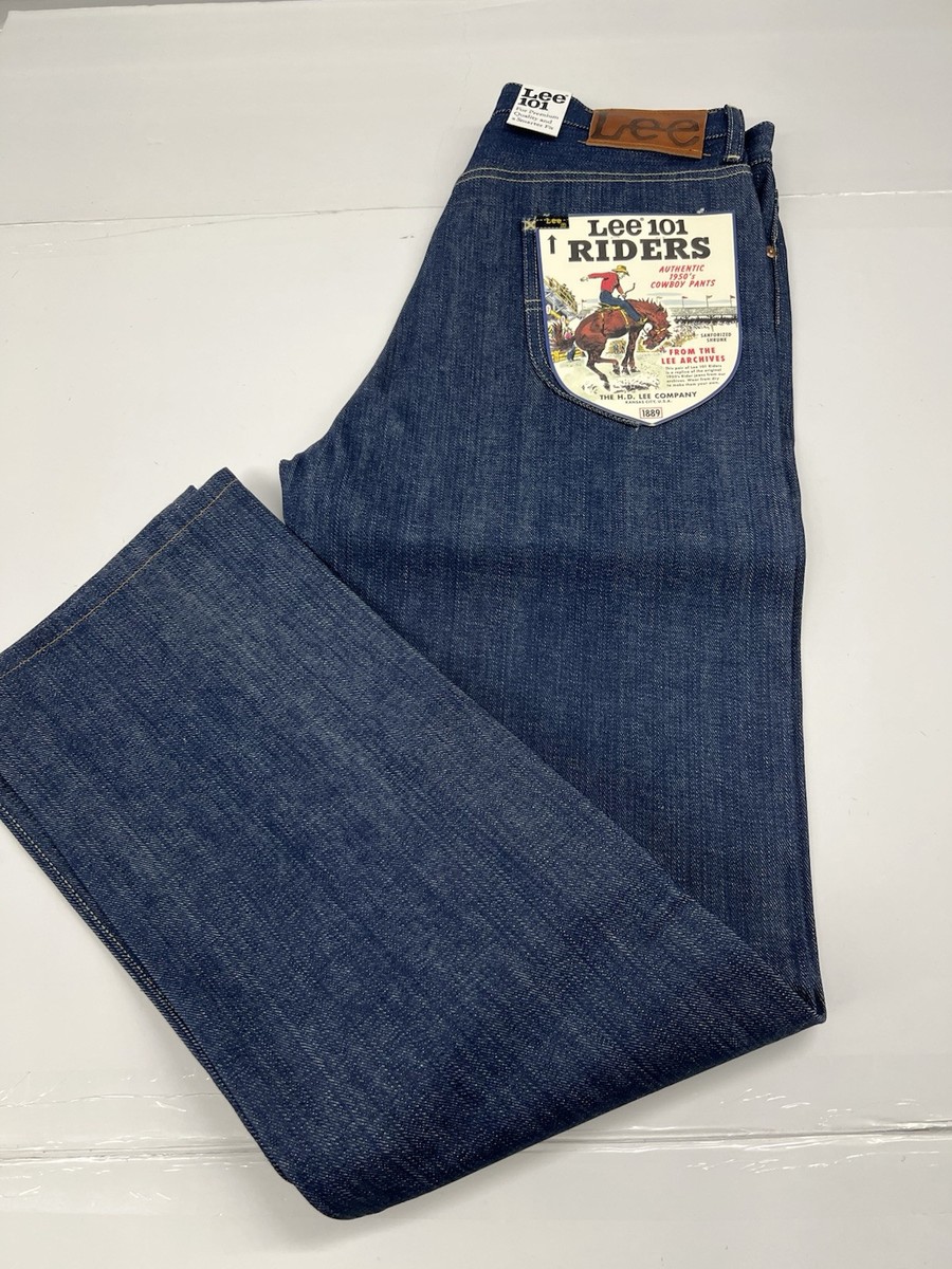 Lee 101 50s Rider Jeans 30x32 Japanese Selvage Denim Crafted In