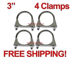 3 Exhaust U-Bolt Clamp - 5/16 Rod - Standard ...